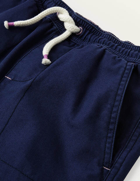 Pull-on Drawstring Shorts - College Navy Pull-on Drawstring Shorts - College Navy