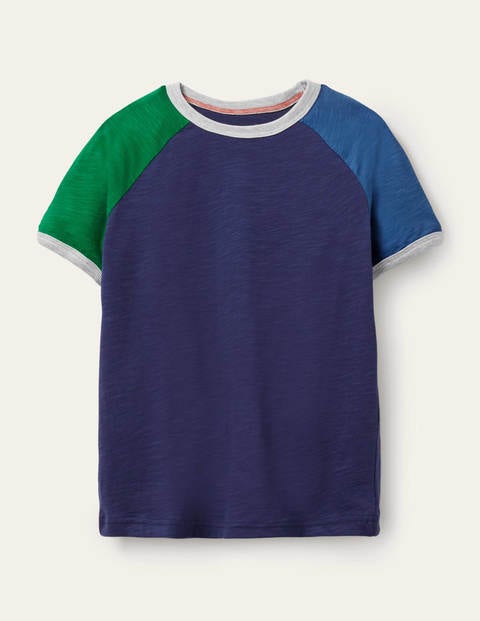 Colourblock Raglan T-shirt - College Navy Colourblock Raglan T-shirt - College Navy