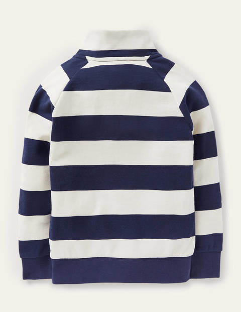 Appliqué Half-zip Sweatshirt - College Navy/Ivory Snail Appliqué Half-zip Sweatshirt - College Navy/Ivory Snail
