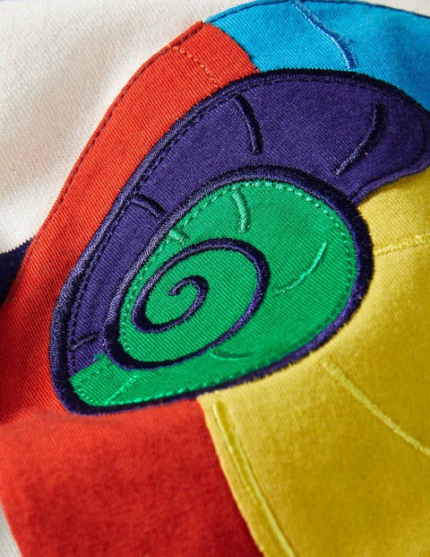 Appliqué Half-zip Sweatshirt - College Navy/Ivory Snail Appliqué Half-zip Sweatshirt - College Navy/Ivory Snail