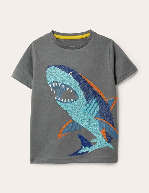 Underwater Superstitch T-shirt - Smoke Grey Shark Underwater Superstitch T-shirt - Smoke Grey Shark