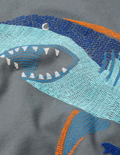 Underwater Superstitch T-shirt - Smoke Grey Shark Underwater Superstitch T-shirt - Smoke Grey Shark