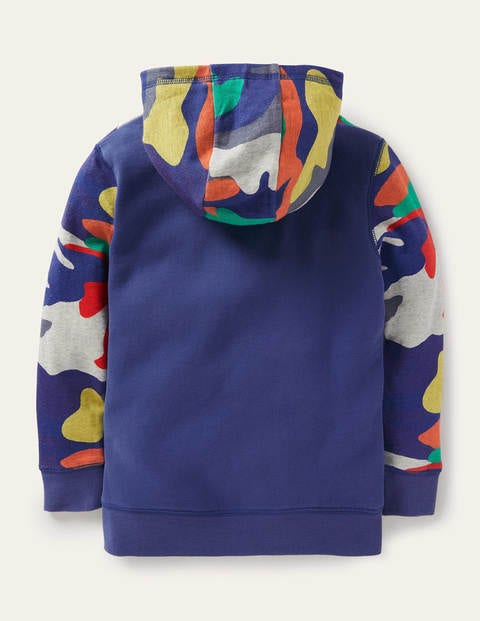 Colourblock Hoodie - Starboard Blue/Multi Camo Colourblock Hoodie - Starboard Blue/Multi Camo