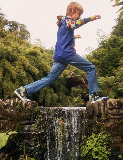 Colourblock Hoodie - Starboard Blue/Multi Camo Colourblock Hoodie - Starboard Blue/Multi Camo