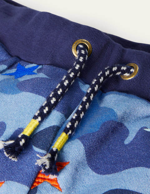 Embroidered Camo Joggers - Blue Camo Star Embroidered Camo Joggers - Blue Camo Star
