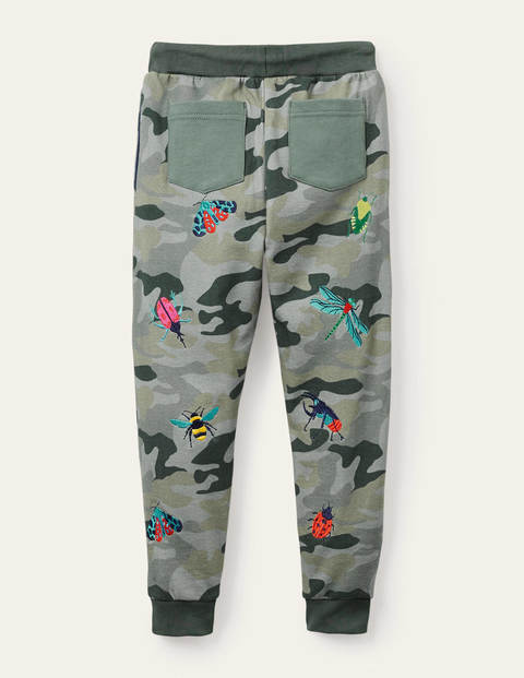 Camouflage-Jogginghose mit Stickerei - Grünes Camouflagemuster, Käfer Camouflage-Jogginghose mit Stickerei - Grünes Camouflagemuster, Käfer