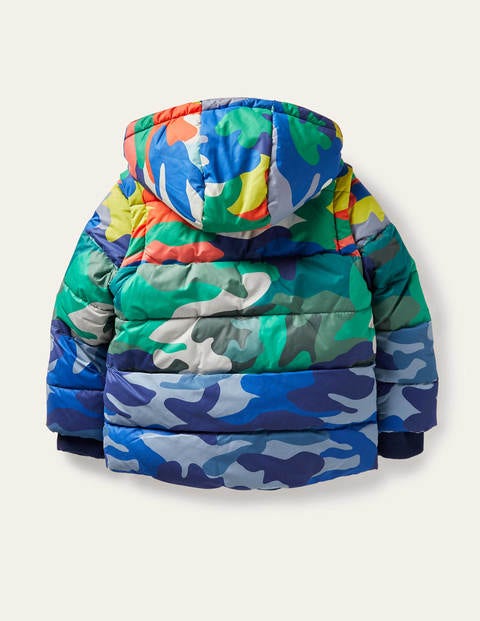 Cosy 2-in-1 Padded Jacket - Blues Colourblock Camouflage Cosy 2-in-1 Padded Jacket - Blues Colourblock Camouflage
