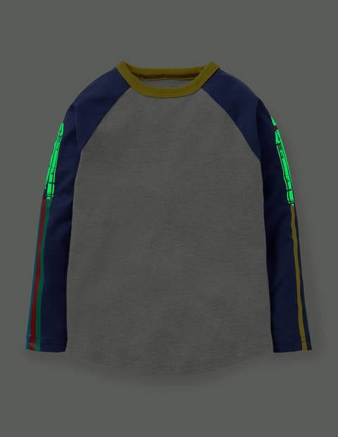 Glow-in-the-dark T-shirt - Mid Grey Rainbow Rockets Glow-in-the-dark T-shirt - Mid Grey Rainbow Rockets