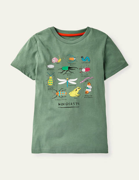 T-Shirt mit Tiermotiven - Rosmaringrün, Käfer T-Shirt mit Tiermotiven - Rosmaringrün, Käfer