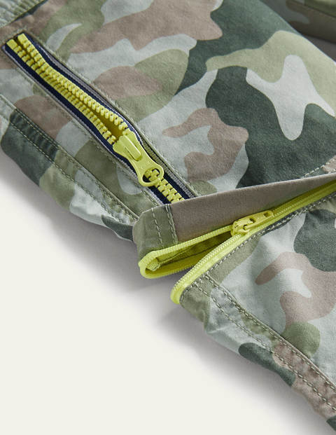 Zip-off Techno Pants - Green Camouflage Zip-off Techno Pants - Green Camouflage