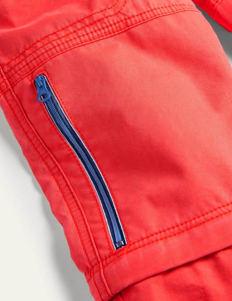 Zip-off Techno Pants - Strawberry Tart Red Zip-off Techno Pants - Strawberry Tart Red