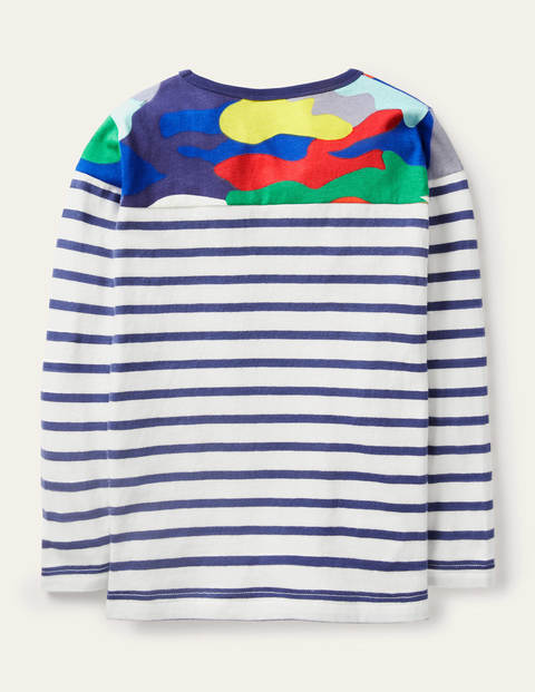 Lustiges Breton-T-Shirt - Bunt, Regenbogenfarbenes Camouflagemuster Lustiges Breton-T-Shirt - Bunt, Regenbogenfarbenes Camouflagemuster