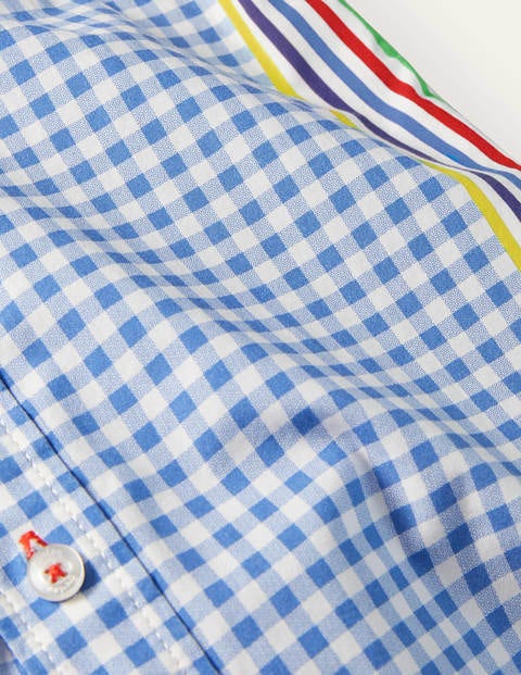 Casual Laundered Shirt - Blue Gingham Casual Laundered Shirt - Blue Gingham