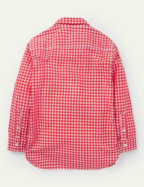 Casual Laundered Shirt - Red Gingham Casual Laundered Shirt - Red Gingham