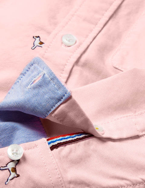 Chemise brodée en oxford - Sprout rose boto Chemise brodée en oxford - Sprout rose boto
