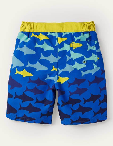 Board Shorts - Bold Blue Sharks