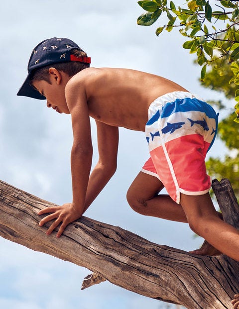 Surf Shorts - Guava Orange Sharks Surf Shorts - Guava Orange Sharks