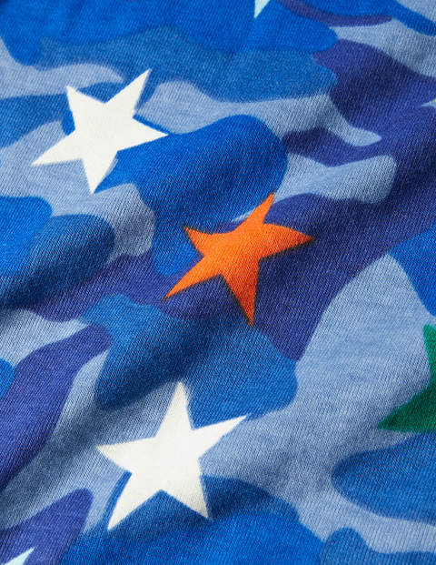 Pyjama long phosphorescent - Étoile arc-en-ciel camouflage bleu Pyjama long phosphorescent - Étoile arc-en-ciel camouflage bleu