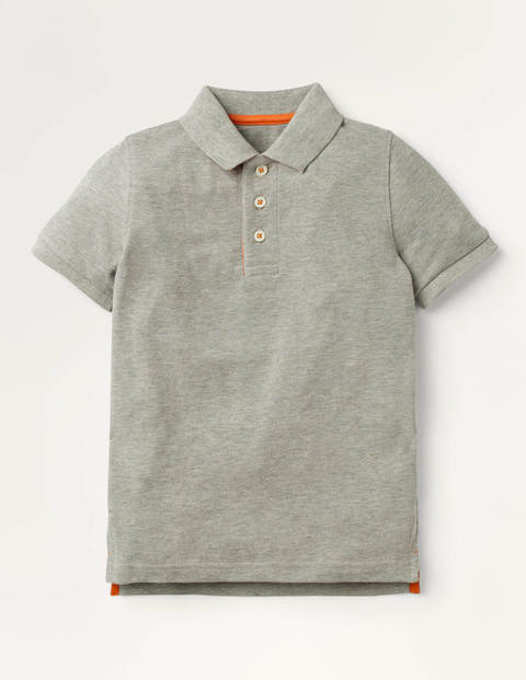 Piqué Polo Shirt - Grey Marl Piqué Polo Shirt - Grey Marl