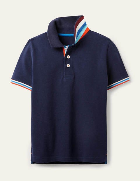 Ex Mini Boden Boys Polo Top T-shirt Blue Skull and crossbones design 2-13yrs NEW