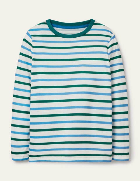 Supersoft Long-sleeved T-shirt - Sky Blue/Green Supersoft Long-sleeved T-shirt - Sky Blue/Green