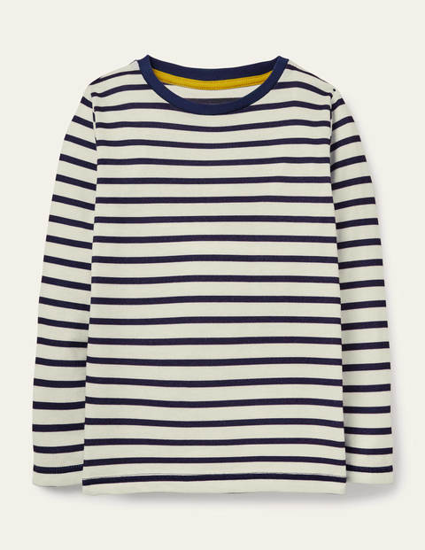Supersoft Long-sleeved T-shirt - Ivory/College Navy Supersoft Long-sleeved T-shirt - Ivory/College Navy