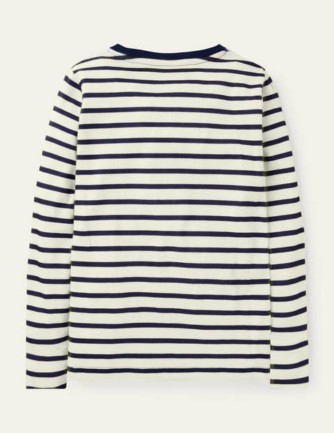 Supersoft Long-sleeved T-shirt - Ivory/College Navy Supersoft Long-sleeved T-shirt - Ivory/College Navy