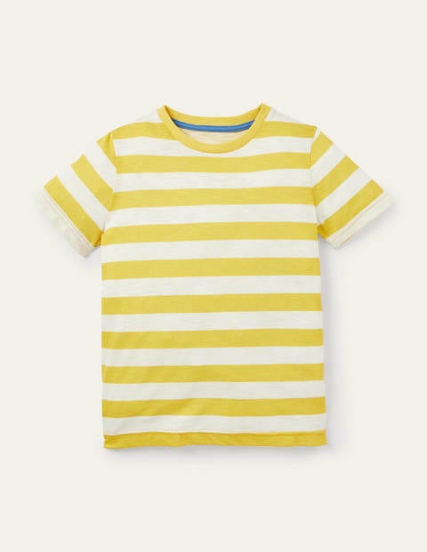 Slub Washed T-shirt - Bright Yellow/Ivory Slub Washed T-shirt - Bright Yellow/Ivory
