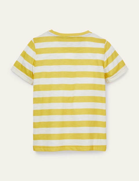 Slub Washed T-shirt - Bright Yellow/Ivory Slub Washed T-shirt - Bright Yellow/Ivory
