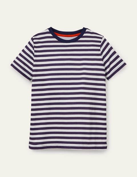 Slub Washed T-shirt - College Navy/Ivory Slub Washed T-shirt - College Navy/Ivory
