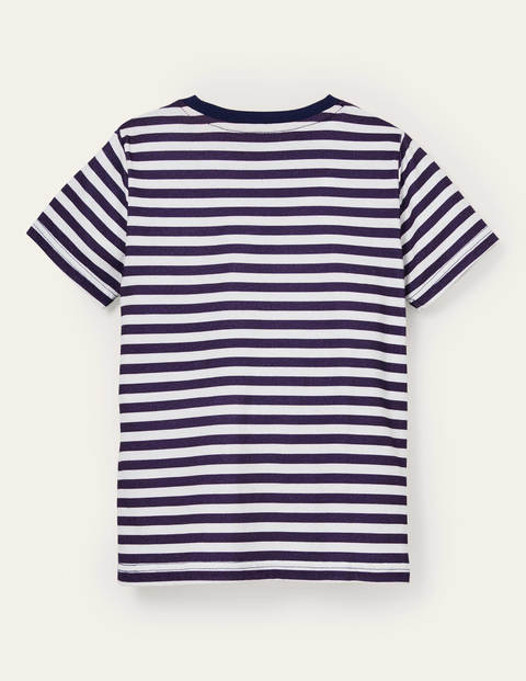 Slub Washed T-shirt - College Navy/Ivory | Boden US