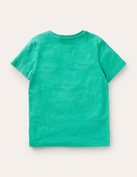 Slub Washed T-shirt - Tropical Green Slub Washed T-shirt - Tropical Green