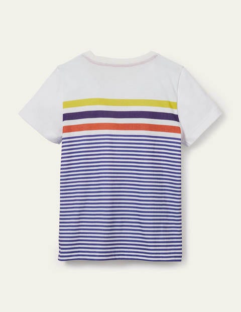 Slub Washed T-shirt - Brilliant Blue/Ivory Slub Washed T-shirt - Brilliant Blue/Ivory