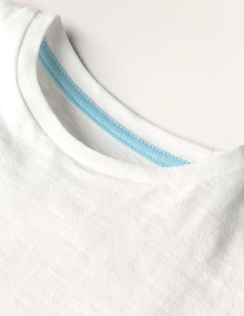 Slub Washed T-shirt - White Slub Washed T-shirt - White