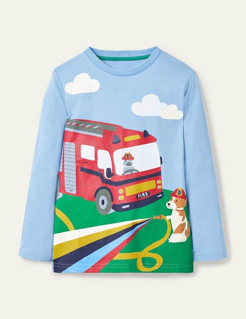 Vehicle Scene T-shirt - Surfboard Blue Vehicle Scene T-shirt - Surfboard Blue