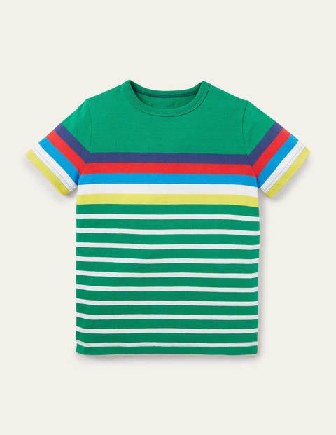 Rainbow Breton T-shirt - Highland Green Rainbow Rainbow Breton T-shirt - Highland Green Rainbow