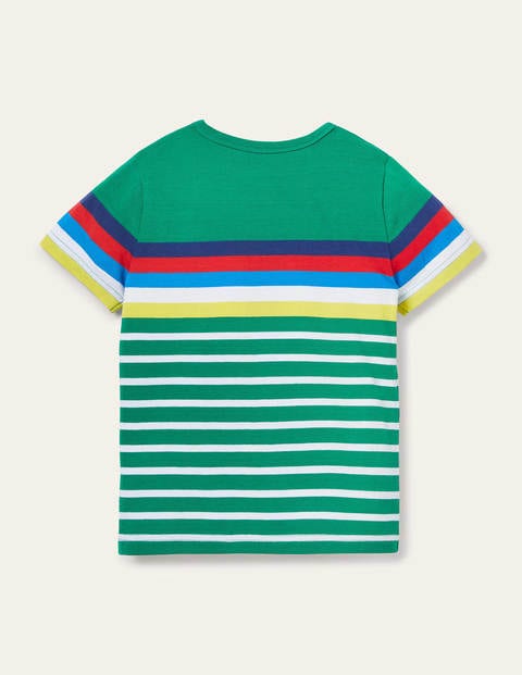 Rainbow Breton T-shirt - Highland Green Rainbow Rainbow Breton T-shirt - Highland Green Rainbow