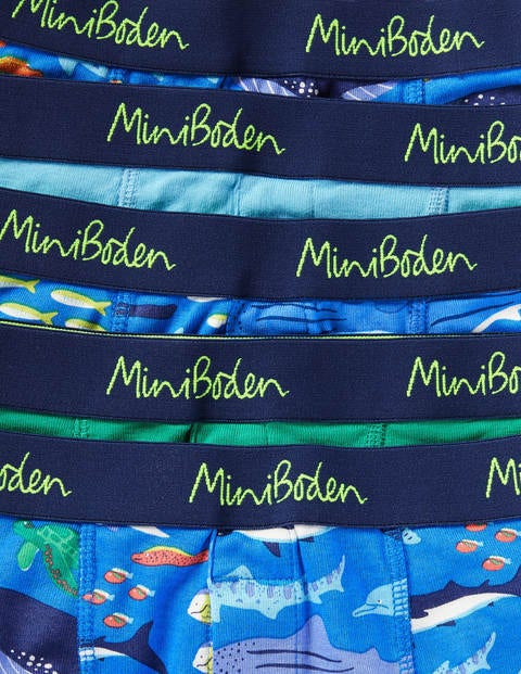 Boxers 5 Pack - Multi Sea Creatures Boxers 5 Pack - Multi Sea Creatures