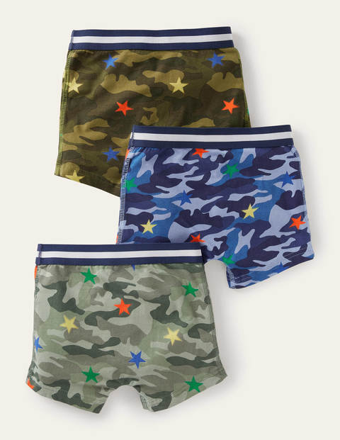 Jersey Boxers 3 Pack - Multi Camo Star Jersey Boxers 3 Pack - Multi Camo Star