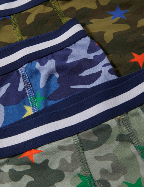 Jersey Boxers 3 Pack - Multi Camo Star Jersey Boxers 3 Pack - Multi Camo Star