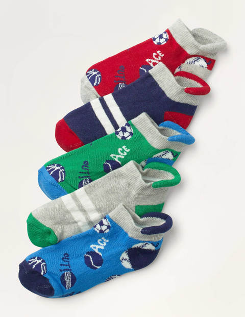 Ankle Socks 5 Pack - Multi Sports Ankle Socks 5 Pack - Multi Sports