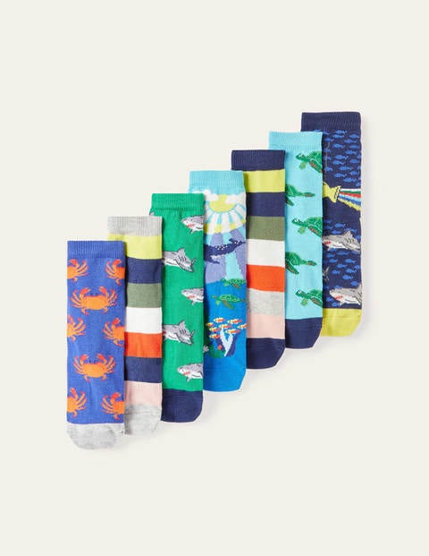 Sock Box 7 Pack - Multi Underwater Sock Box 7 Pack - Multi Underwater