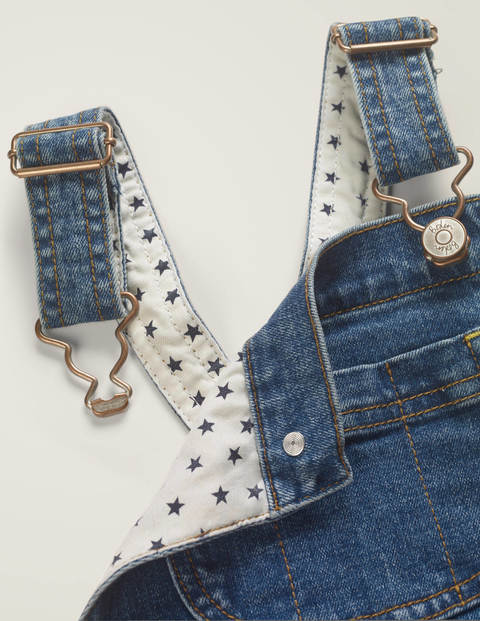 Skinny Fit Overalls - Mid Vintage Denim Skinny Fit Overalls - Mid Vintage Denim