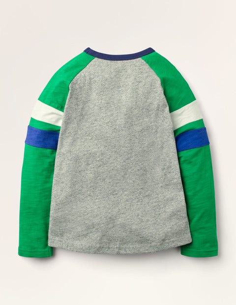 Raglan T-shirt - Grey Marl Raglan T-shirt - Grey Marl