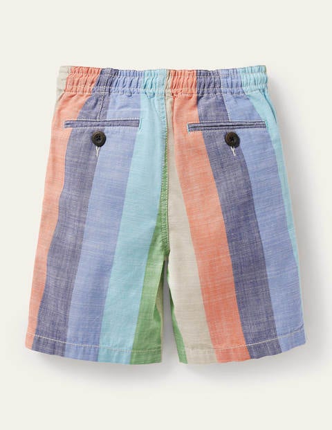 Pull-on Drawstring Shorts - Multi Rainbow Pull-on Drawstring Shorts - Multi Rainbow