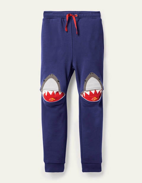 Appliqué Joggers - Starboard Blue Sharks Appliqué Joggers - Starboard Blue Sharks