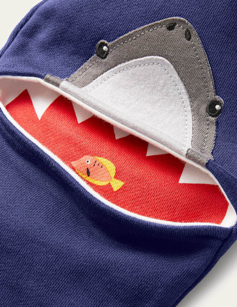 Appliqué Joggers - Starboard Blue Sharks Appliqué Joggers - Starboard Blue Sharks