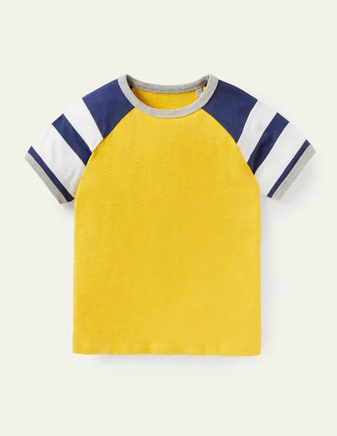 Colourblock Raglan T-shirt - Daffodil Yellow/College Navy Colourblock Raglan T-shirt - Daffodil Yellow/College Navy