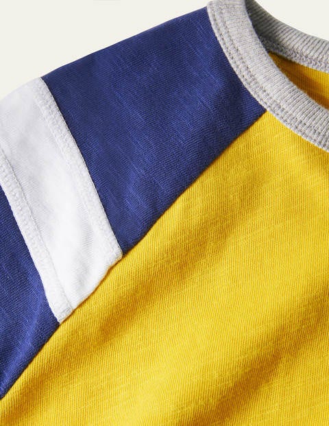 Colourblock Raglan T-shirt - Daffodil Yellow/College Navy Colourblock Raglan T-shirt - Daffodil Yellow/College Navy