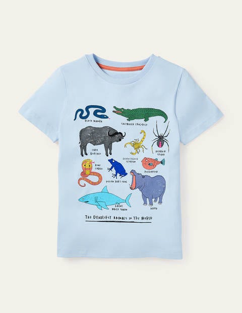 Graphic Animals T-shirt - Provence Blue Deadly Animals Graphic Animals T-shirt - Provence Blue Deadly Animals
